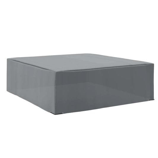 Outsunny 225x210cm Outdoor Garden Rattan Furniture Protective Cover Water UV Resistant Grey 
