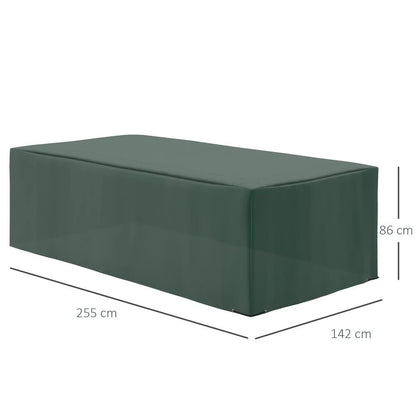 Outsunny 255x142cm Outdoor Garden Rattan Furniture Protective Cover Water UV Resistant 2