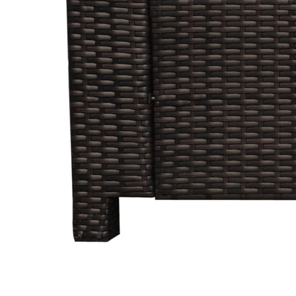 Outsunny 3 Seater Rattan Sofa All-Weather Wicker Weave Metal Frame Chair with Fire Resistant Cushion