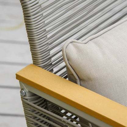 Outsunny 4 Pieces Rattan Garden Furniture Set