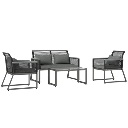 Outsunny 4 Pieces Rattan Garden Furniture Set