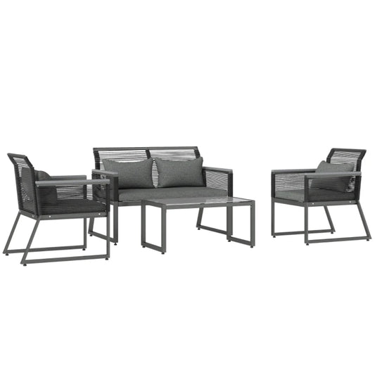 Outsunny 4 Pieces Rattan Garden Furniture Set