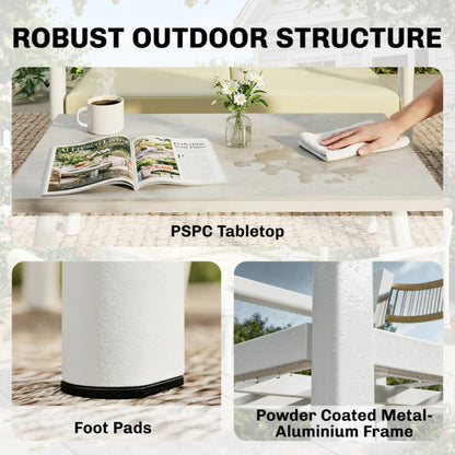 Outsunny 4 Seater Rattan Garden Furniture Set with 2 Armchairs, Loveseat, Coffee Table, Garden Sofa Set with Cushions 860-474V