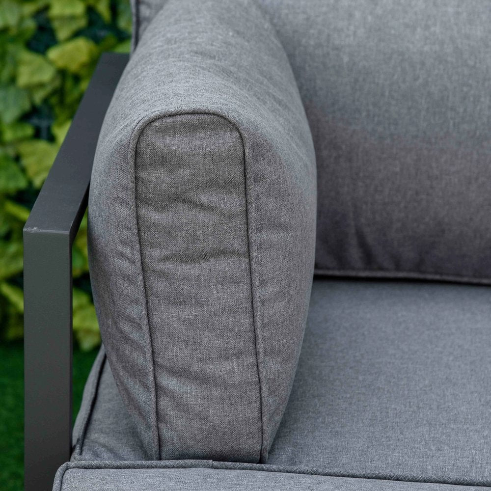 Outsunny 6 Piece Outdoor Couch, Sectional Sofa Set with Aluminum Patio Conversation Furniture, Grey 9