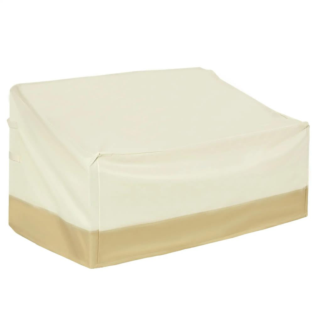 Outsunny 600D Oxford Cloth Furniture Cover 3 Seat Rattan Chair Protector Large Garden Patio Outdoor Waterproof L152 x W87 x H58-79cm 