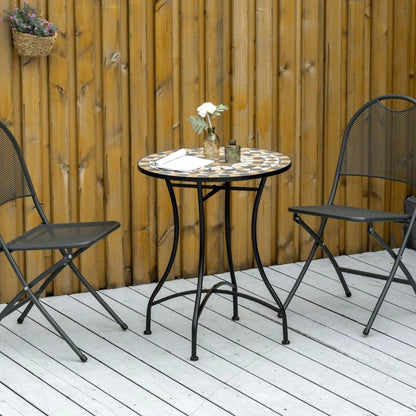 Outsunny &Phi;60cm Mosaic Outdoor Patio Table 21