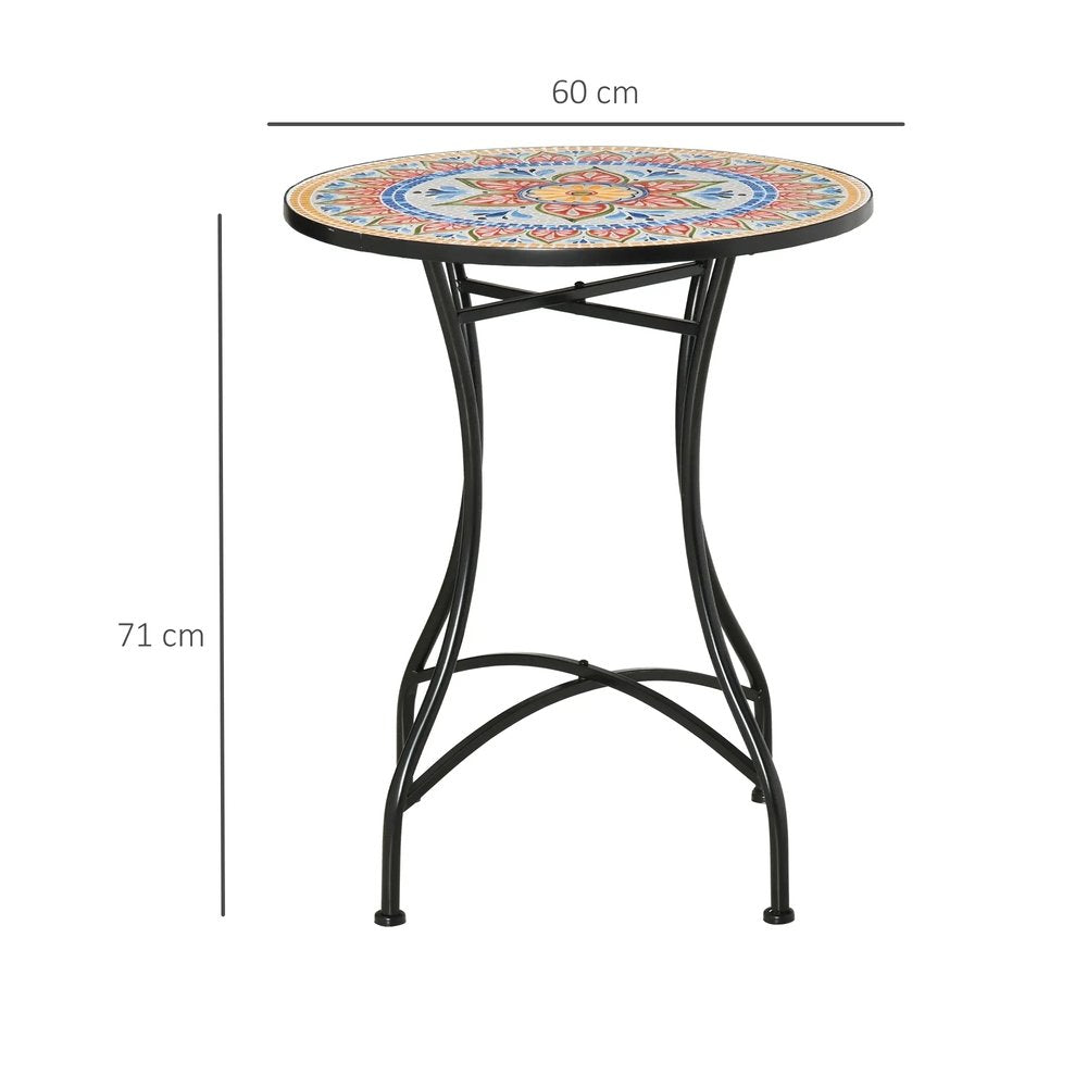 Outsunny &Phi;60cm Mosaic Outdoor Patio Table 33