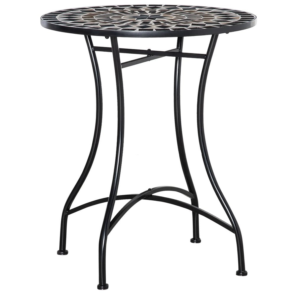 Outsunny &Phi;60cm Mosaic Outdoor Patio Table 