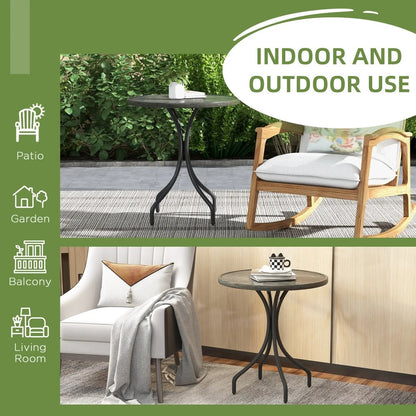 Outsunny &Phi;66cm Galvanised Steel Garden Table 15