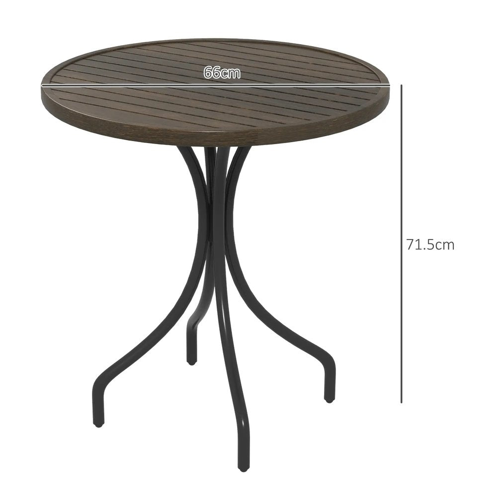 Outsunny &Phi;66cm Galvanised Steel Garden Table 2