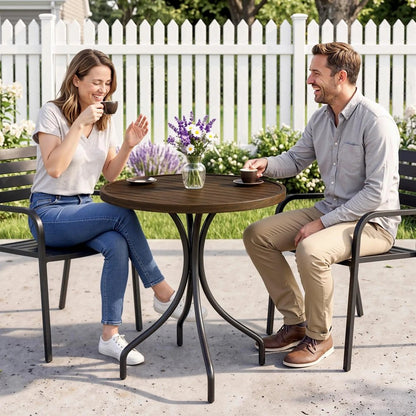 Outsunny &Phi;66cm Galvanised Steel Garden Table 6