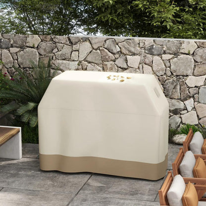 Outsunny 66W x 152Lcm PU Coated Protective Grill Cover - Beige 6