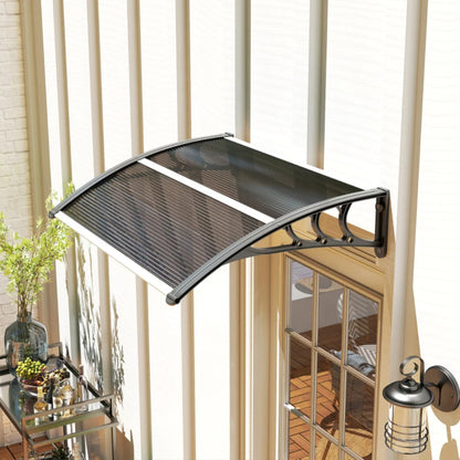 Outsunny Awning Front Door Rain Shelter Canopy 100 x 75cm 19
