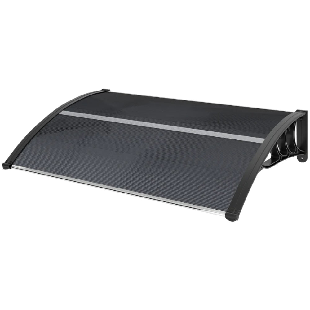 Outsunny Awning Front Door Rain Shelter Canopy 100 x 75cm 20