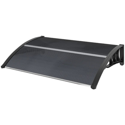 Outsunny Awning Front Door Rain Shelter Canopy 100 x 75cm 20