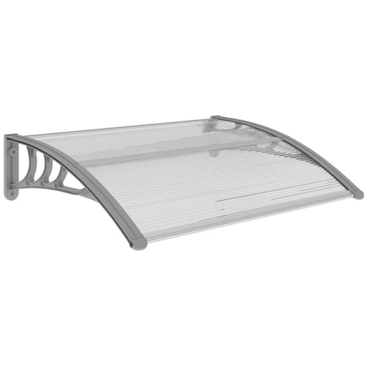 Outsunny Awning Front Door Rain Shelter Canopy 100 x 75cm 