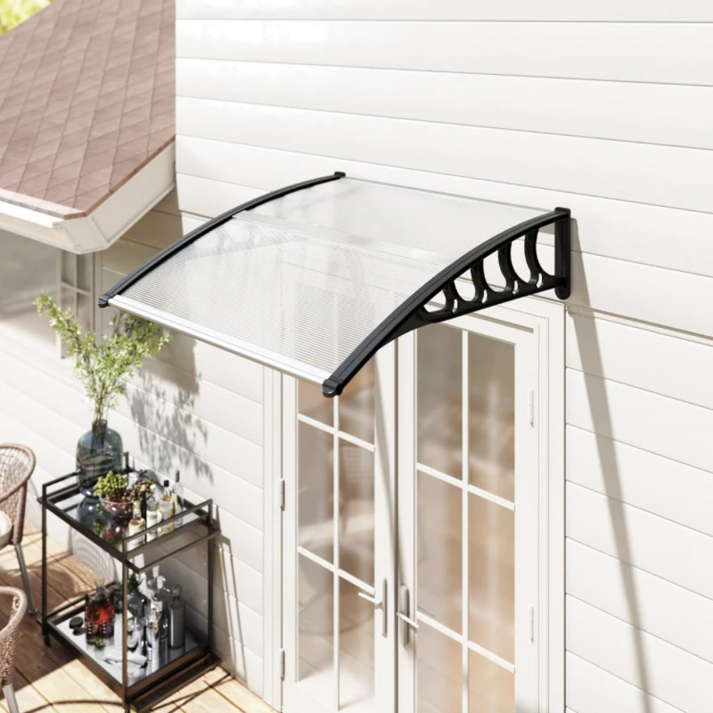 Outsunny Awning Front Door Rain Shelter Canopy 103 x 96.5 cm 18