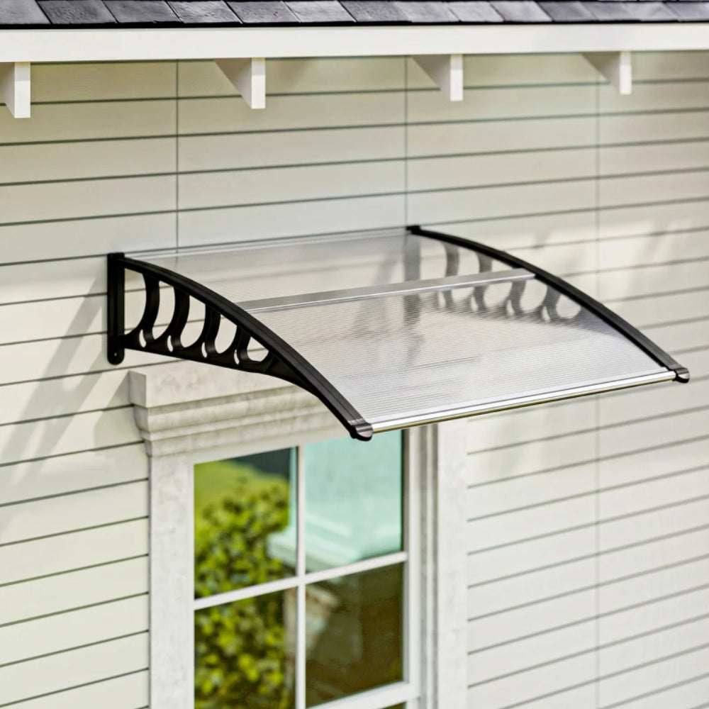 Outsunny Awning Front Door Rain Shelter Canopy 103 x 96.5 cm 20
