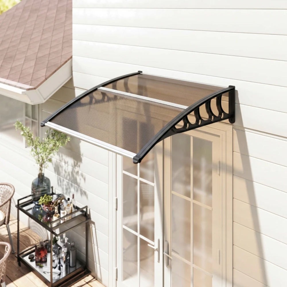 Outsunny Awning Front Door Rain Shelter Canopy 103 x 96.5 cm 8