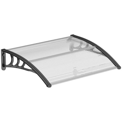 Outsunny Awning Front Door Rain Shelter Canopy 120 x 75cm 19