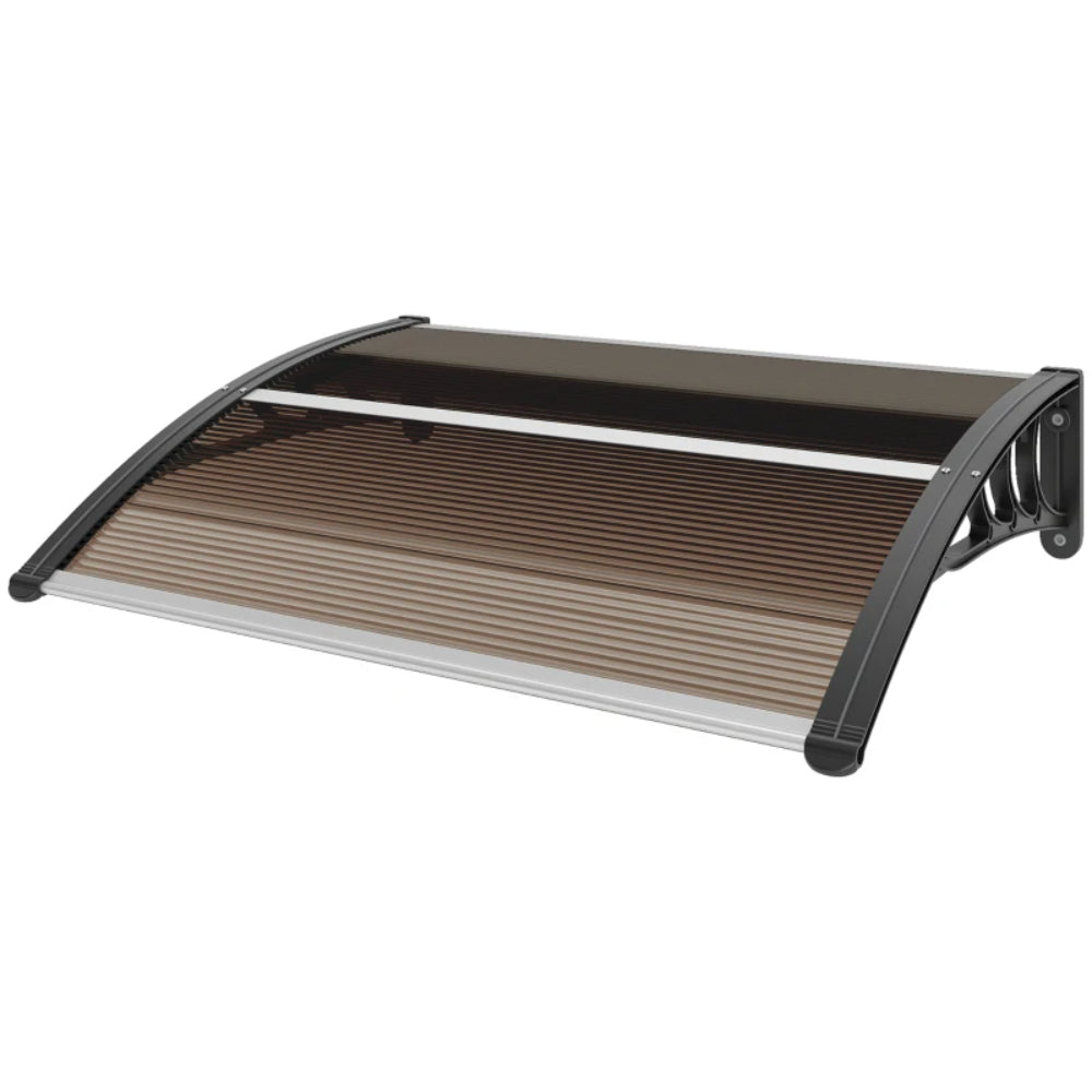 Outsunny Awning Front Door Rain Shelter Canopy 120 x 75cm 9