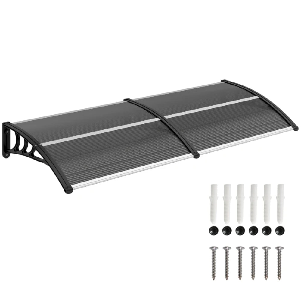 Outsunny Awning Front Door Rain Shelter Canopy 196 x 75cm 19