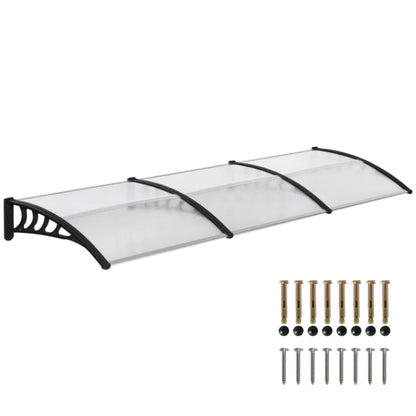 Outsunny Awning Front Door Rain Shelter Canopy 303 x 96cm 11