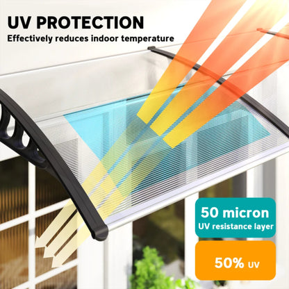 Outsunny Awning Front Door Rain Shelter Canopy 303 x 96cm 14