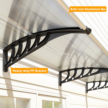 Outsunny Awning Front Door Rain Shelter Canopy 303 x 96cm 18