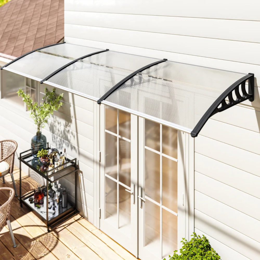 Outsunny Awning Front Door Rain Shelter Canopy 303 x 96cm 20