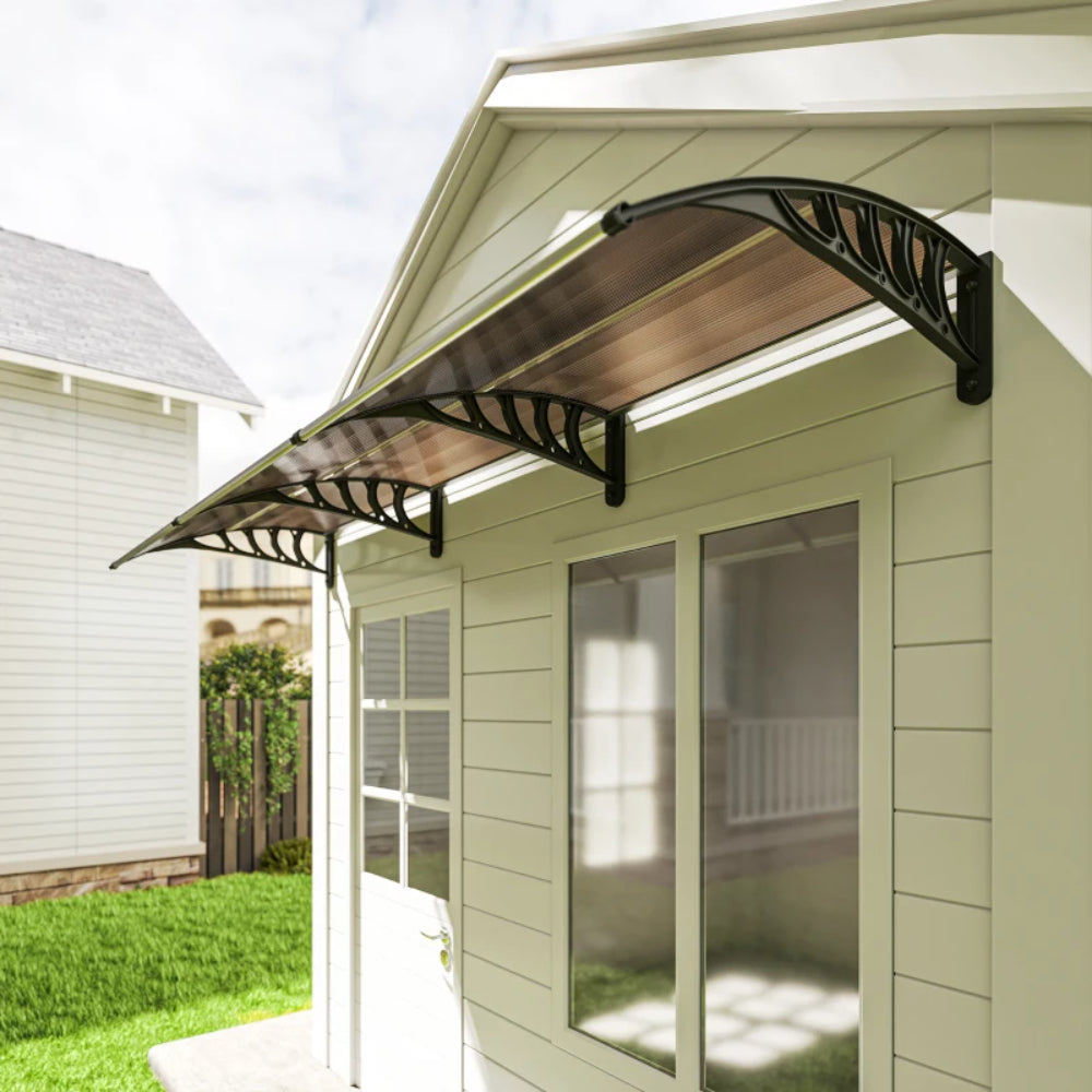 Outsunny Awning Front Door Rain Shelter Canopy 303 x 96cm 8