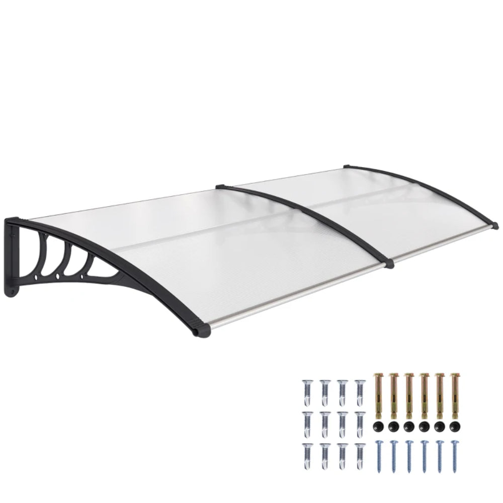 Outsunny Awning Front Door Rain Shelter Canopy 75 x 195cm 10