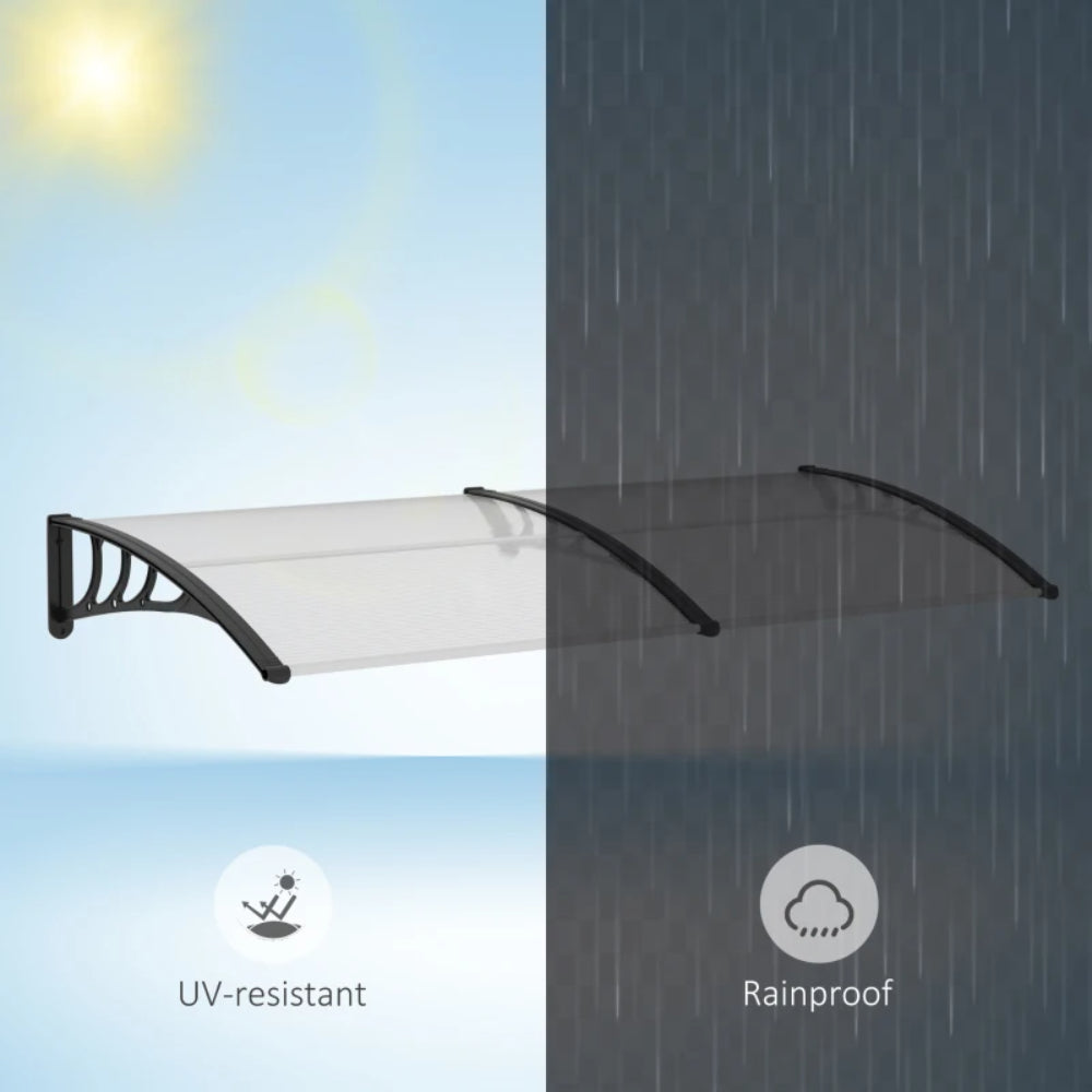 Outsunny Awning Front Door Rain Shelter Canopy 75 x 195cm 16