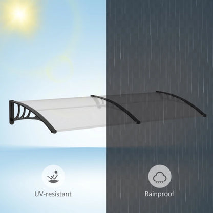 Outsunny Awning Front Door Rain Shelter Canopy 75 x 195cm 16