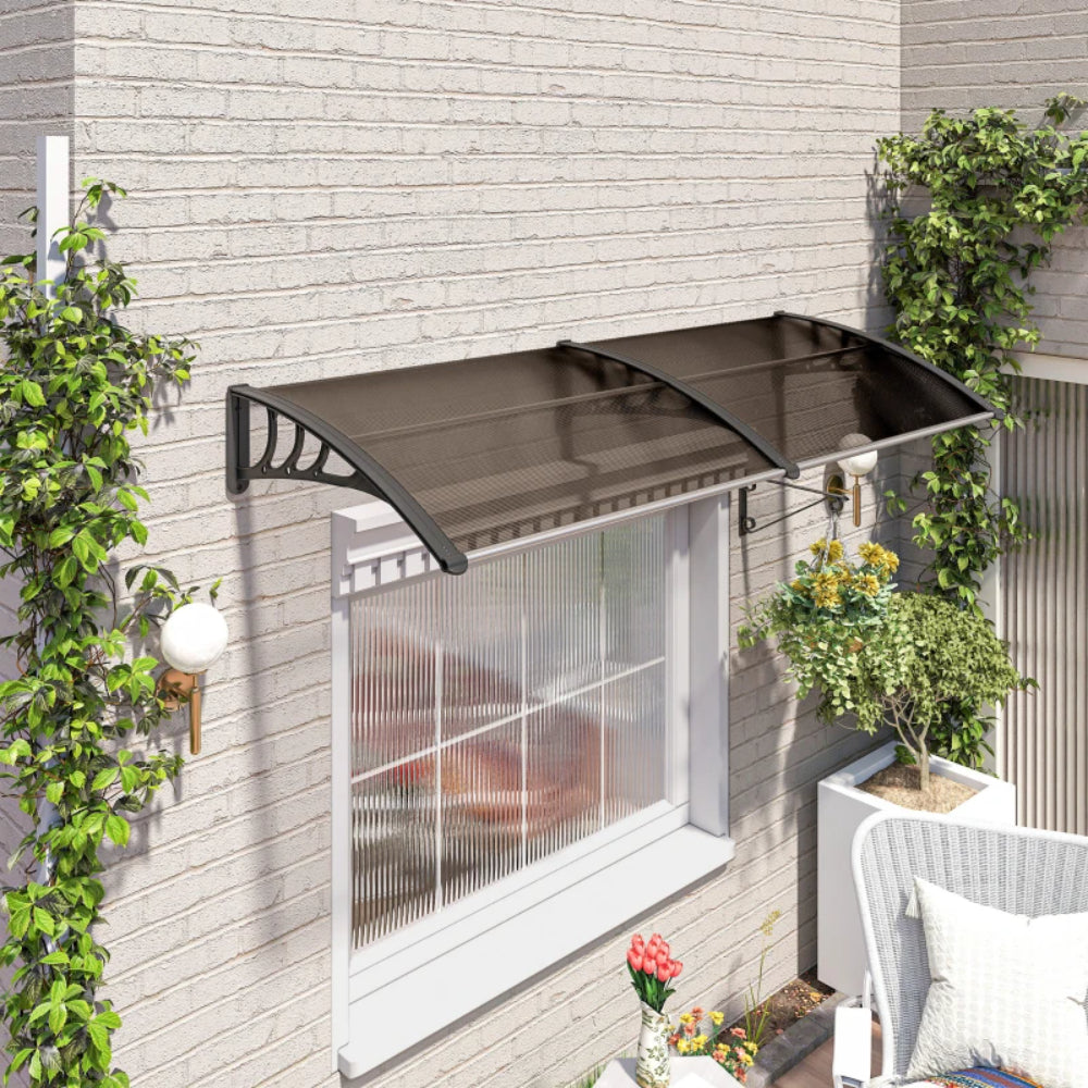 Outsunny Awning Front Door Rain Shelter Canopy 75 x 195cm 7