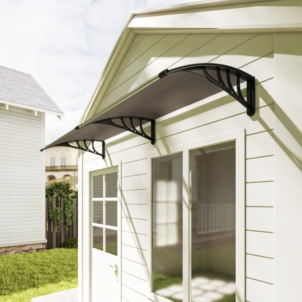 Outsunny Awning Front Door Rain Shelter Canopy 75 x 195cm 8