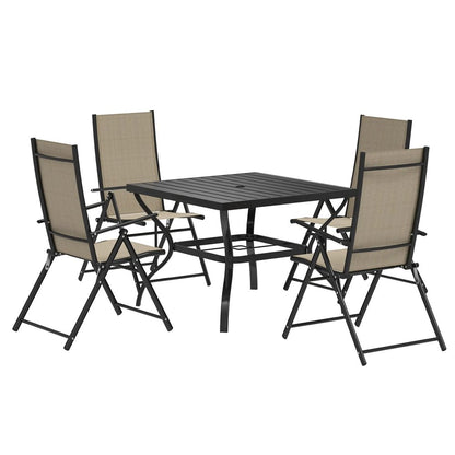 Outsunny Five-Piece Steel Frame Patio Set 11