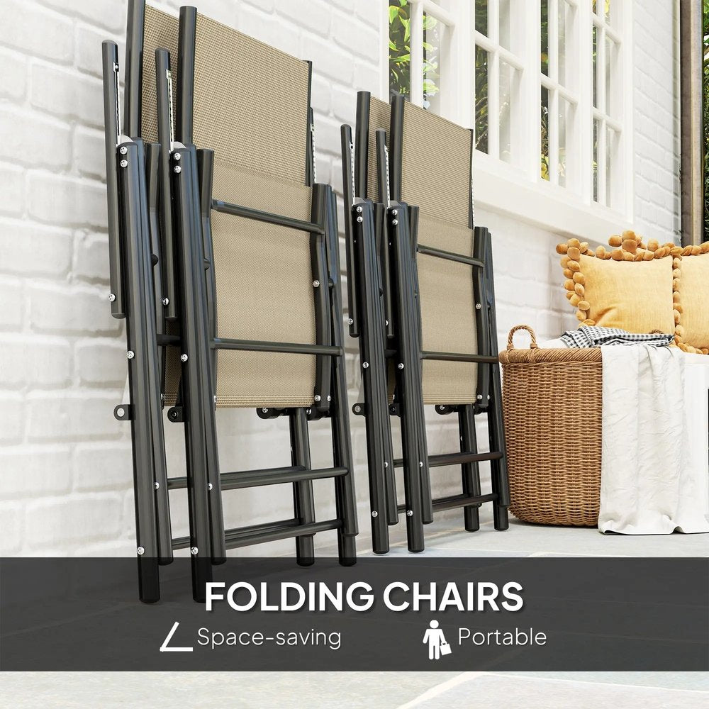 Outsunny Five-Piece Steel Frame Patio Set 14