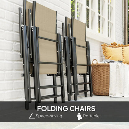 Outsunny Five-Piece Steel Frame Patio Set 14