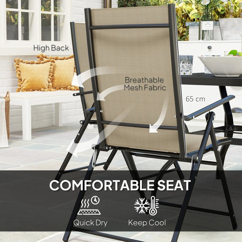 Outsunny Five-Piece Steel Frame Patio Set 17
