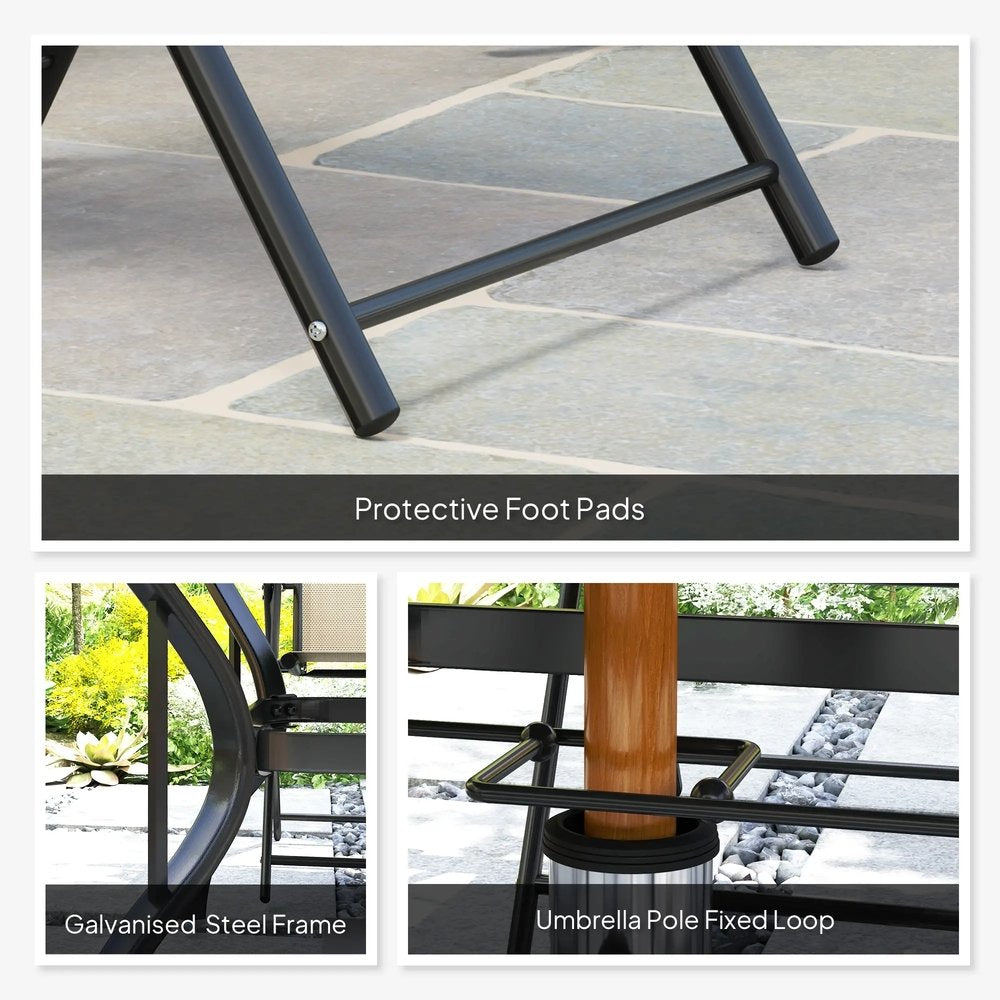 Outsunny Five-Piece Steel Frame Patio Set 18