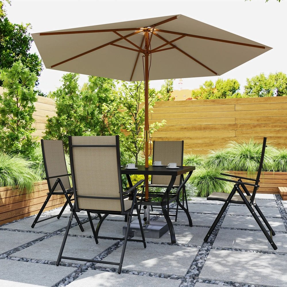 Outsunny Five-Piece Steel Frame Patio Set 19