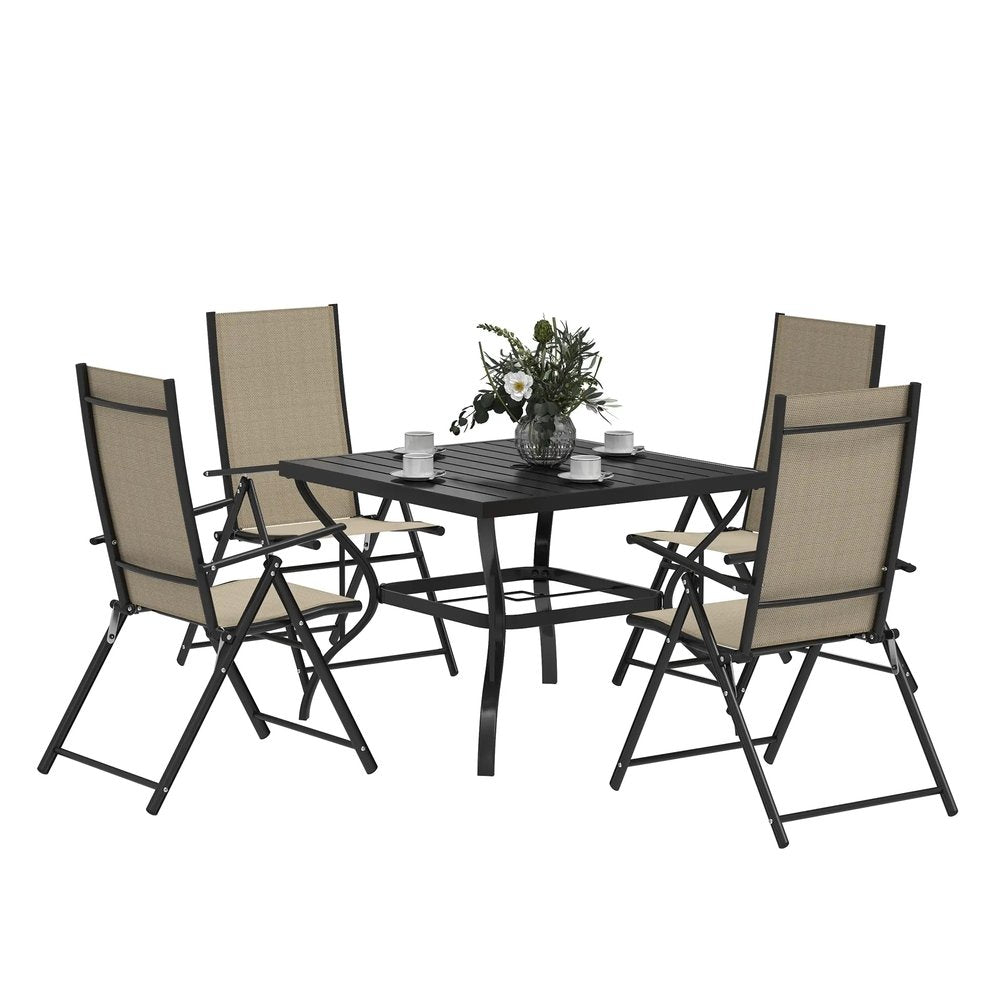 Outsunny Five-Piece Steel Frame Patio Set 20