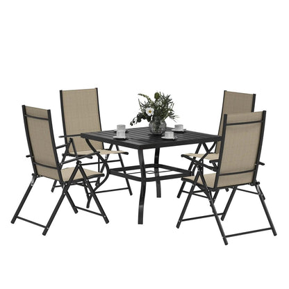 Outsunny Five-Piece Steel Frame Patio Set 20