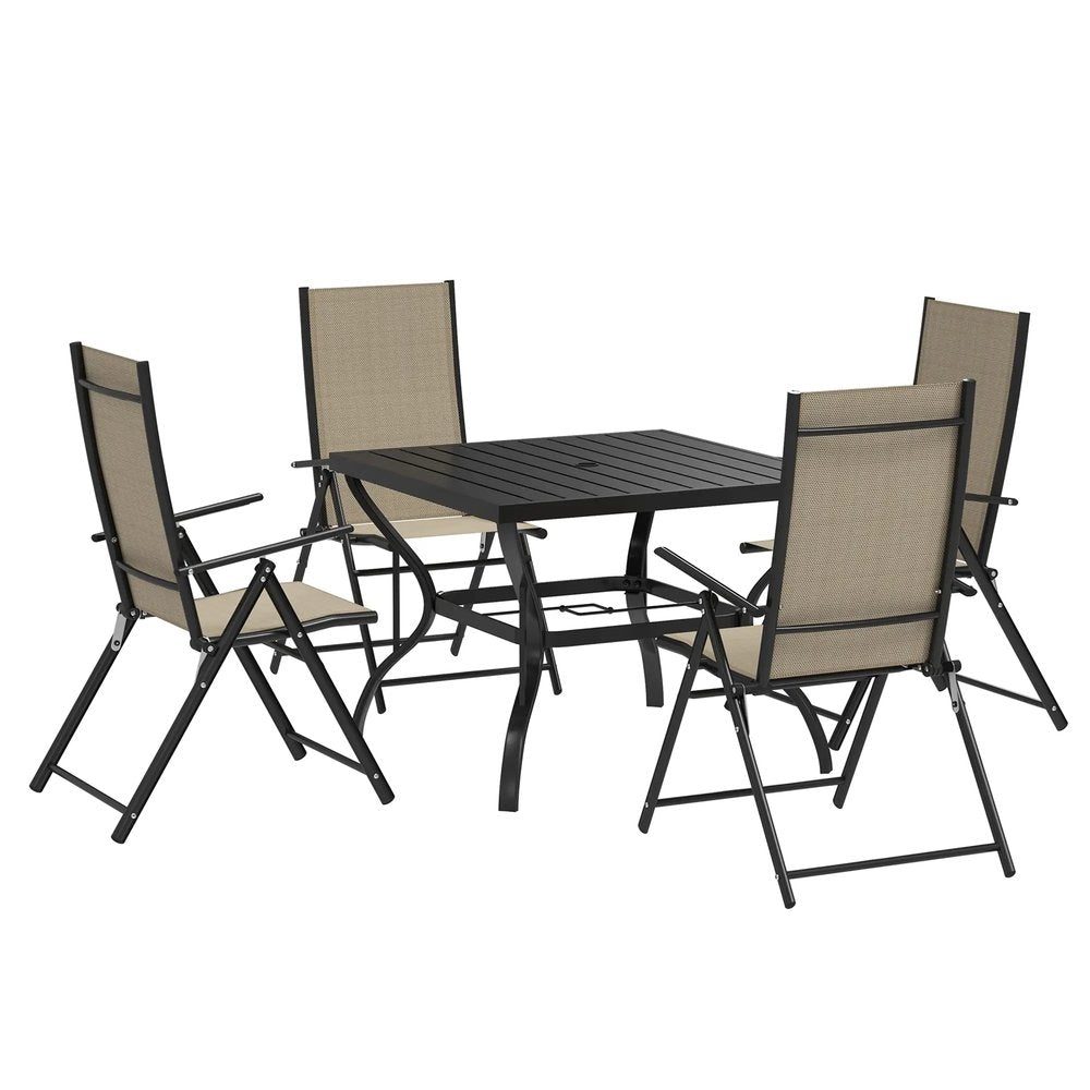 Outsunny Five-Piece Steel Frame Patio Set 21