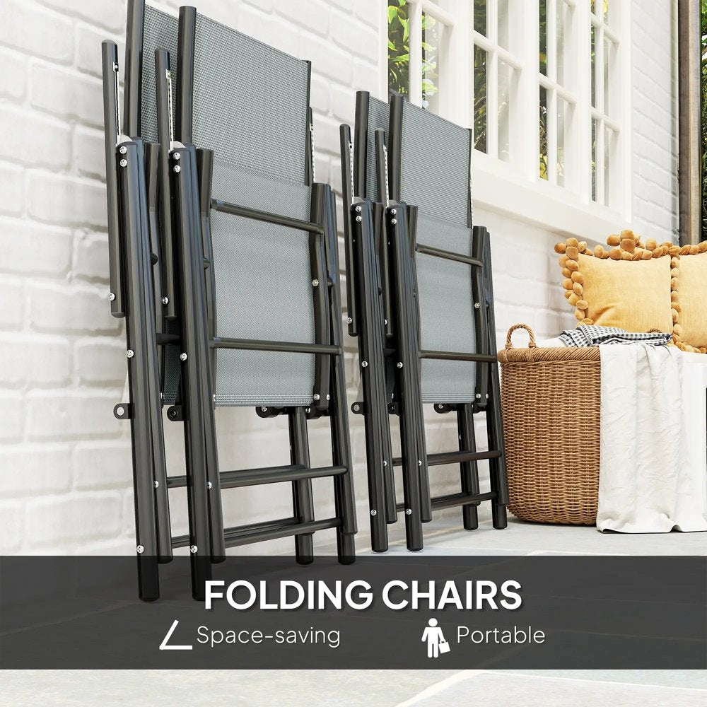 Outsunny Five-Piece Steel Frame Patio Set 3