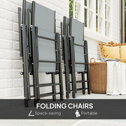 Outsunny Five-Piece Steel Frame Patio Set 3