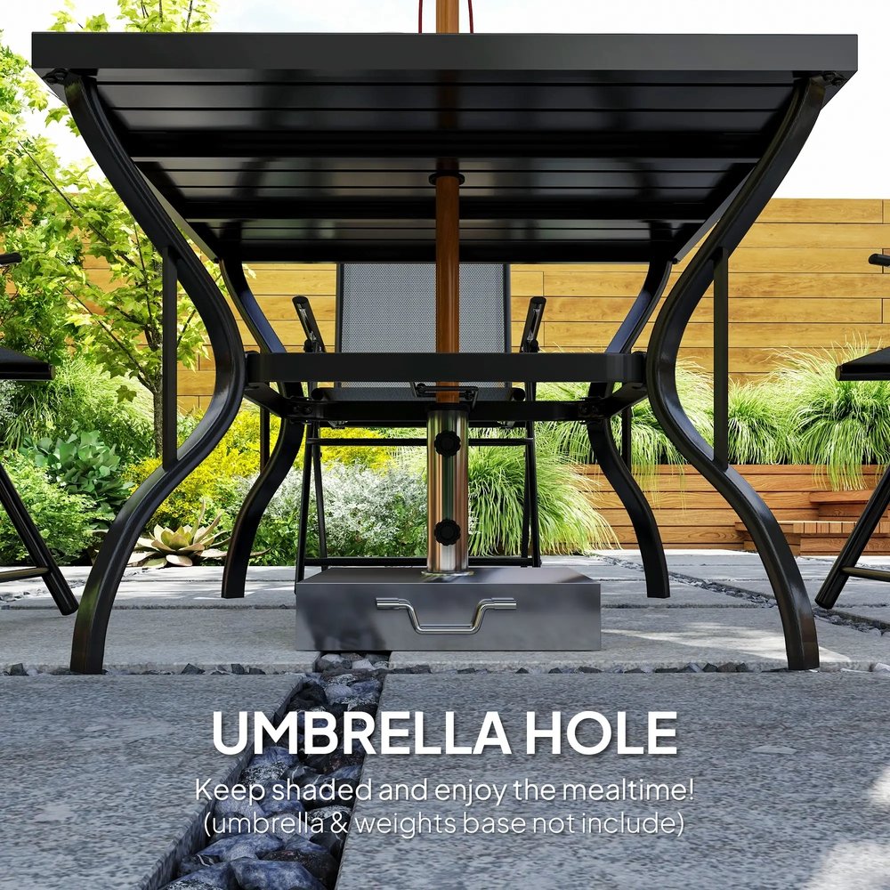 Outsunny Five-Piece Steel Frame Patio Set 5