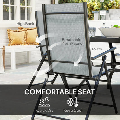 Outsunny Five-Piece Steel Frame Patio Set 6