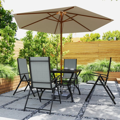 Outsunny Five-Piece Steel Frame Patio Set 8